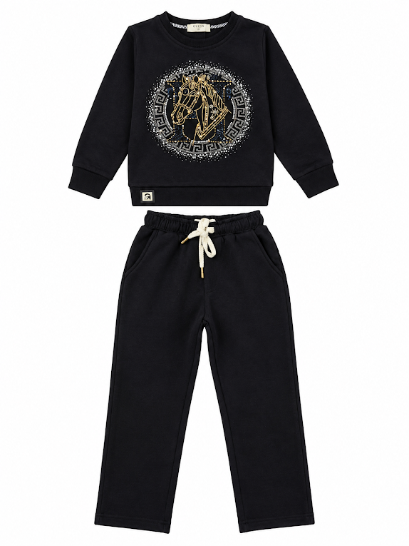 Boys' Stylish Black Partywear Co-Ord Set