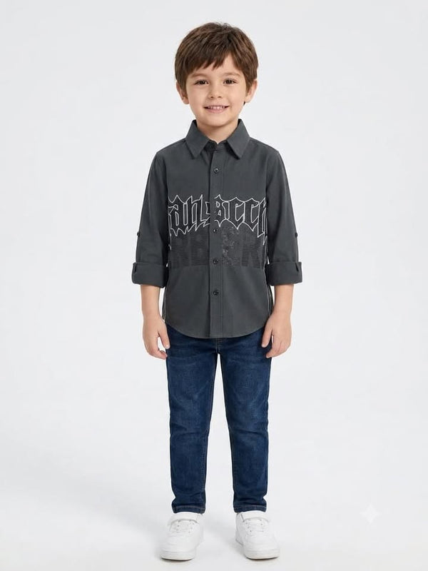 Boys IMP Funky Diamond Print Shirt