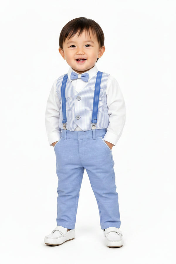 ELEGANT SKY BLUE BOYS FORMAL SET