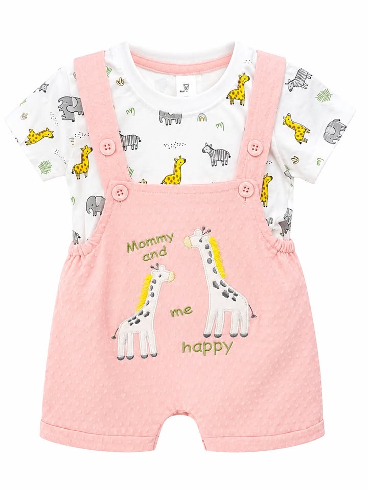 Kids Casual Pastel Tiered Outfit Set